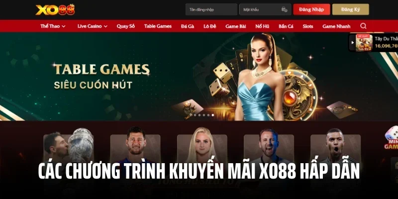 Các chương trình khuyến mãi XO88 hấp dẫn