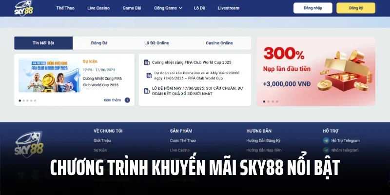 Chương trình khuyến mãi Sky88 nổi bật