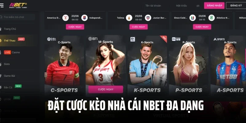 Đặt cược kèo nhà cái Nbet đa dạng