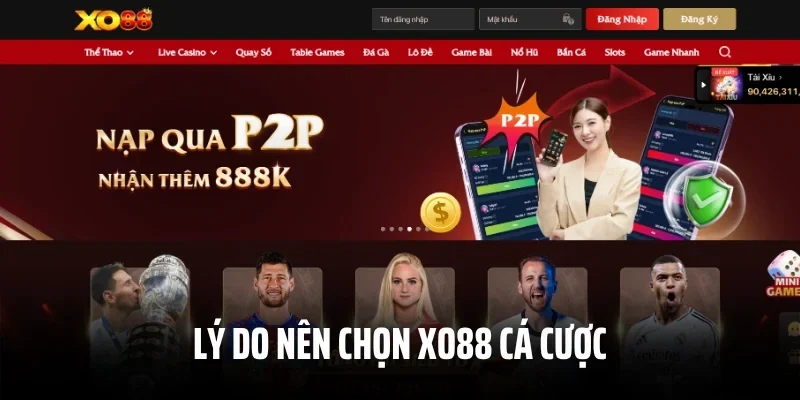 Lý do nên chọn XO88 cá cược