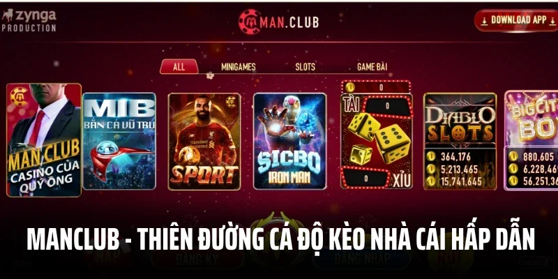 Manclub - Thiên Đường Cá Độ Kèo Nhà Cái Hấp Dẫn Số 1