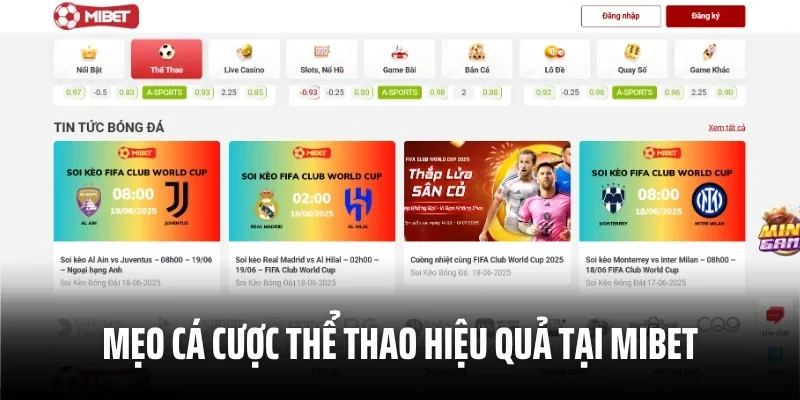 Mẹo cá cược thể thao hiệu quả tại Mibet