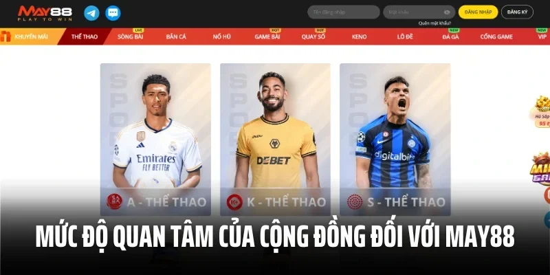 Mức độ quan tâm của cộng đồng đối với May88
