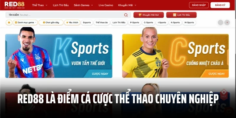 Red88 là địa điểm cá cược thể thao chuyên nghiệp